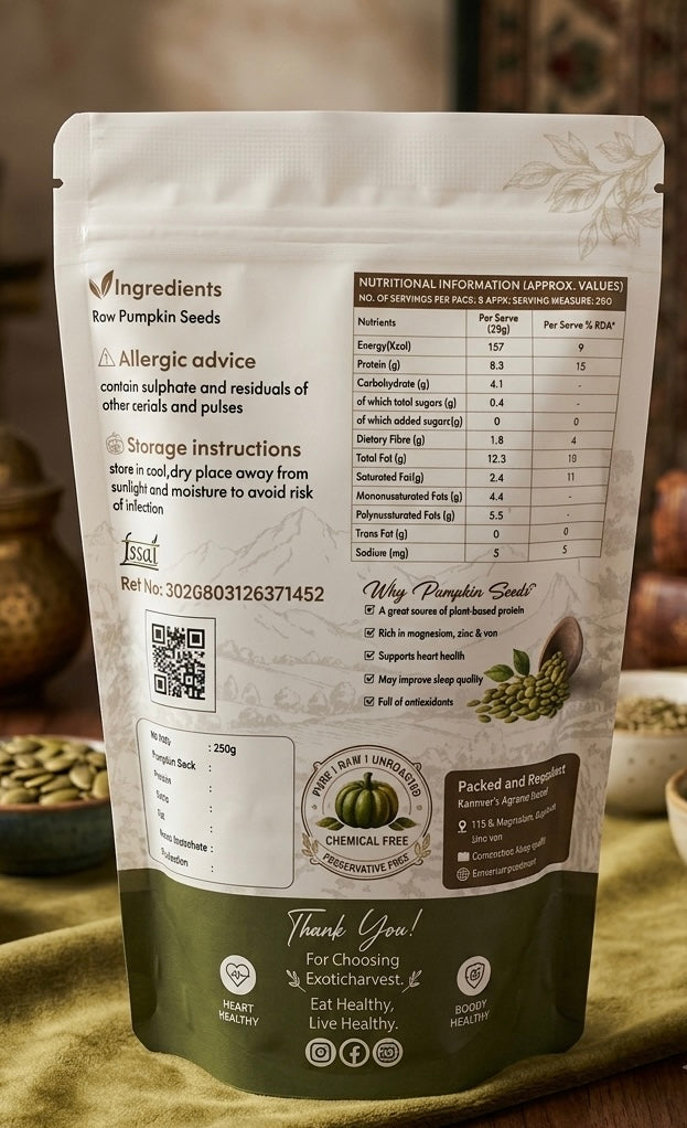 Premium Pumpkin seeds 250gm